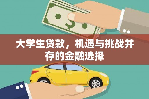 石冈大学生贷款，机遇与挑战并存的金融选择