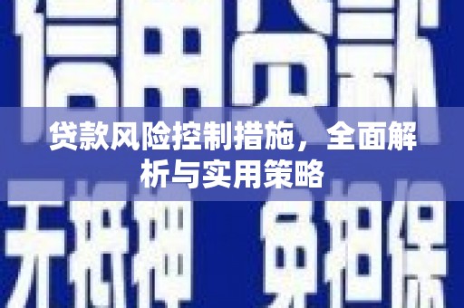 石冈贷款风险控制措施，全面解析与实用策略