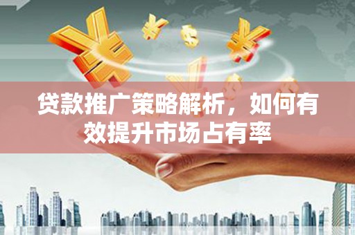 石冈贷款推广策略解析，如何有效提升市场占有率
