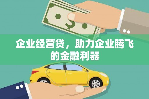 石冈企业经营贷，助力企业腾飞的金融利器