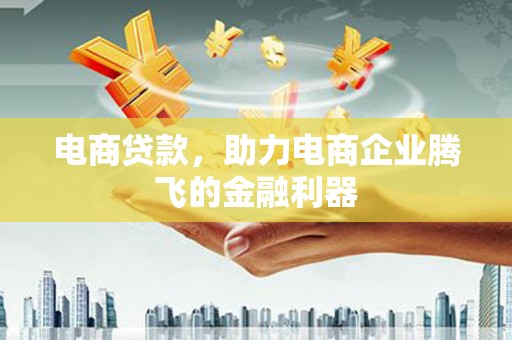 石冈电商贷款，助力电商企业腾飞的金融利器