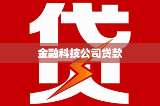 石冈金融科技公司贷款