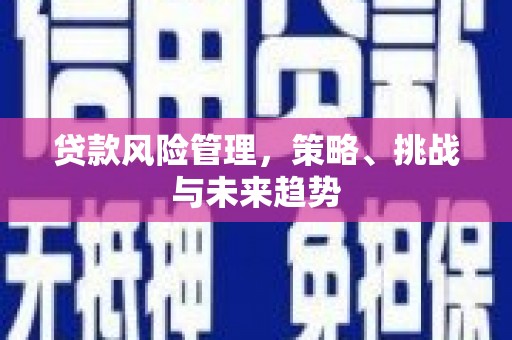 石冈贷款风险管理，策略、挑战与未来趋势