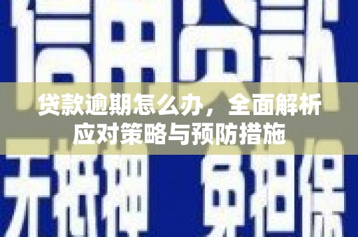 石冈贷款逾期怎么办，全面解析应对策略与预防措施