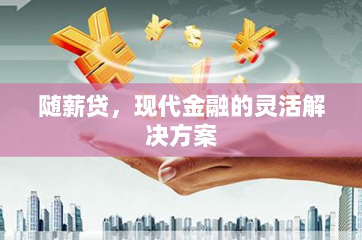 石冈随薪贷，现代金融的灵活解决方案