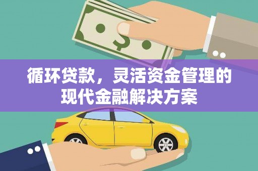 石冈循环贷款，灵活资金管理的现代金融解决方案
