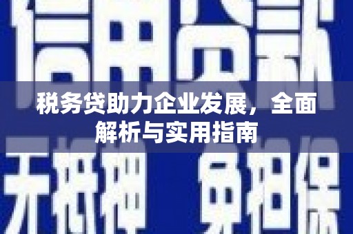 石冈税务贷助力企业发展，全面解析与实用指南