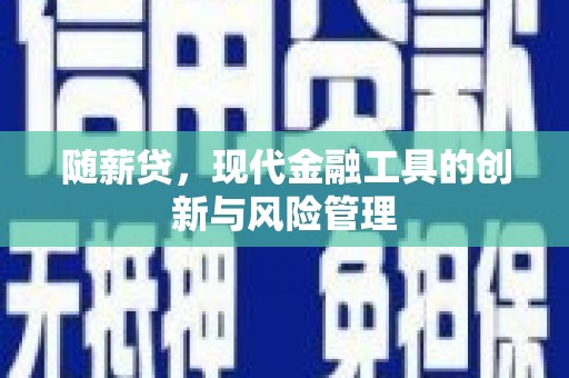 石冈随薪贷，现代金融工具的创新与风险管理