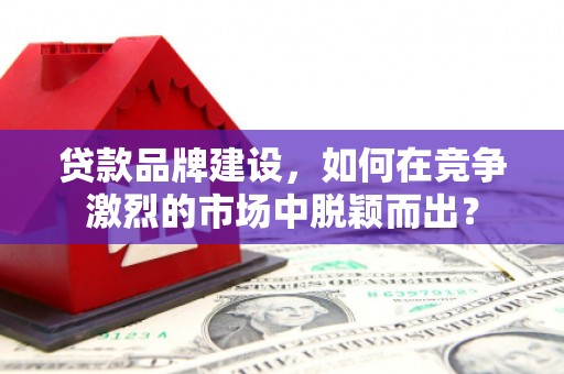石冈贷款品牌建设，如何在竞争激烈的市场中脱颖而出？