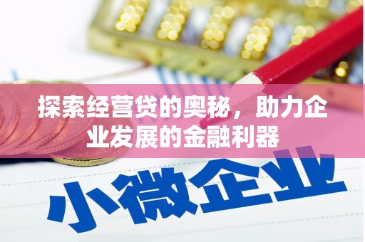 石冈探索经营贷的奥秘，助力企业发展的金融利器
