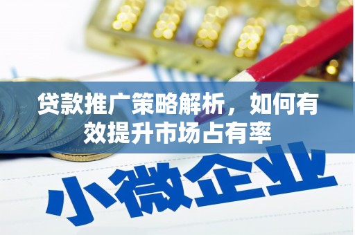 石冈贷款推广策略解析，如何有效提升市场占有率