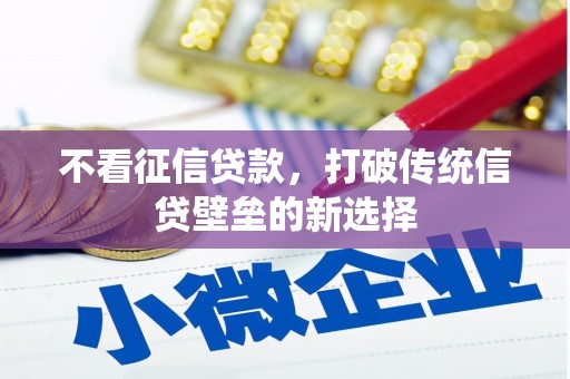 石冈不看征信贷款，打破传统信贷壁垒的新选择