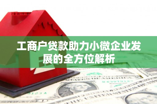 石冈工商户贷款助力小微企业发展的全方位解析