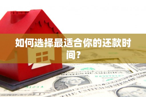 石冈如何选择最适合你的还款时间？