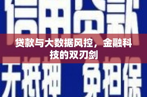 石冈贷款与大数据风控，金融科技的双刃剑