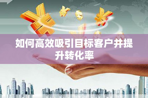 石冈如何高效吸引目标客户并提升转化率