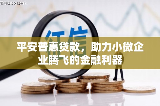 石冈平安普惠贷款，助力小微企业腾飞的金融利器