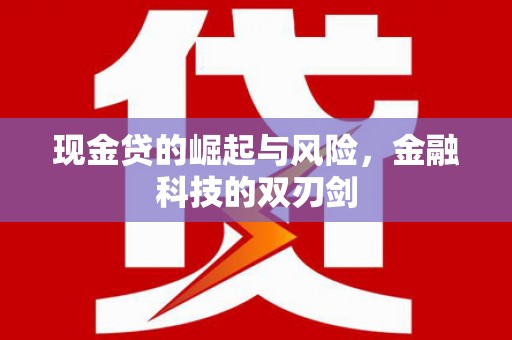 石冈现金贷的崛起与风险，金融科技的双刃剑