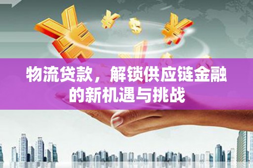 石冈物流贷款，解锁供应链金融的新机遇与挑战