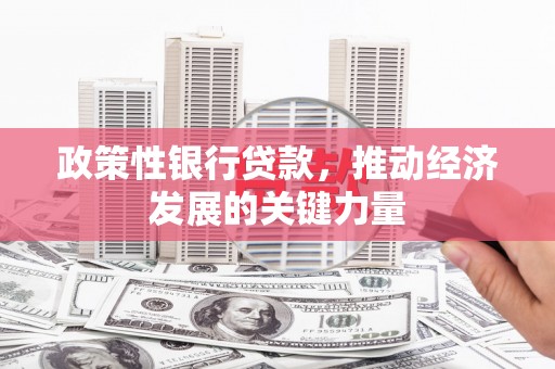 石冈政策性银行贷款，推动经济发展的关键力量