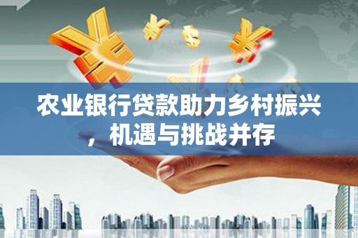 石冈农业银行贷款助力乡村振兴，机遇与挑战并存