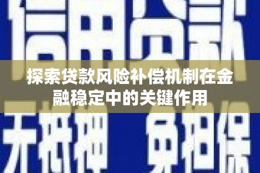 石冈探索贷款风险补偿机制在金融稳定中的关键作用