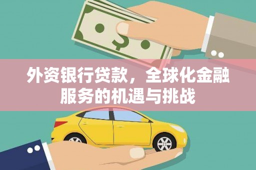 石冈外资银行贷款，全球化金融服务的机遇与挑战