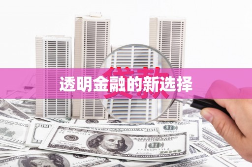 石冈透明金融的新选择