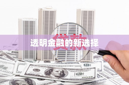 石冈透明金融的新选择